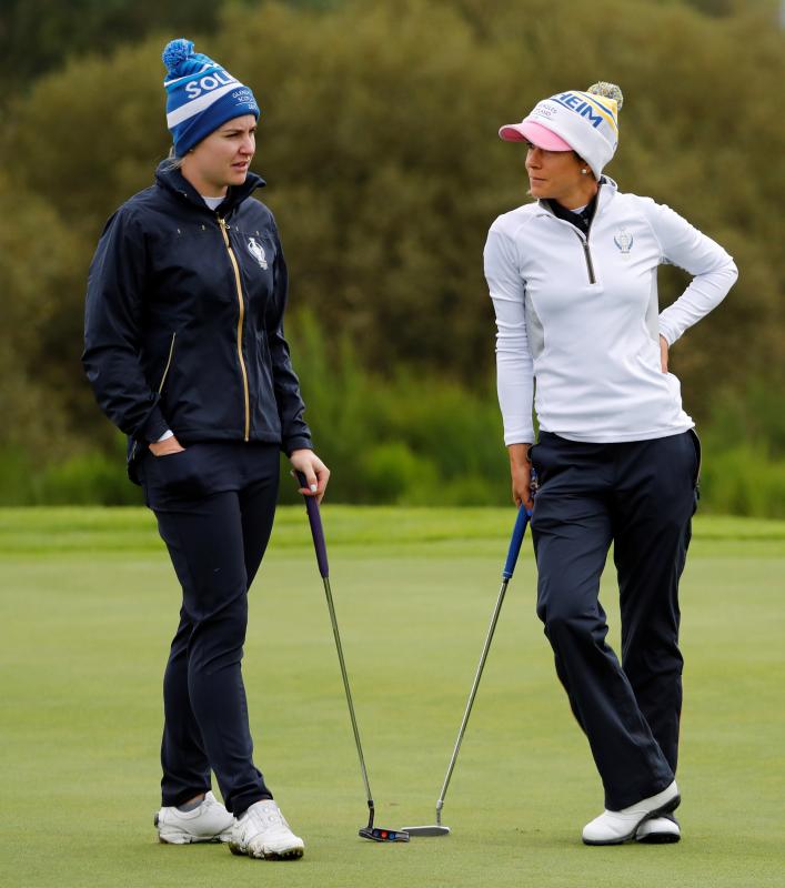 La malagueña y Carlota Ciganda contribuyeron de buena forma al triunfo de Europa