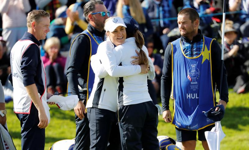 La malagueña y Carlota Ciganda contribuyeron de buena forma al triunfo de Europa