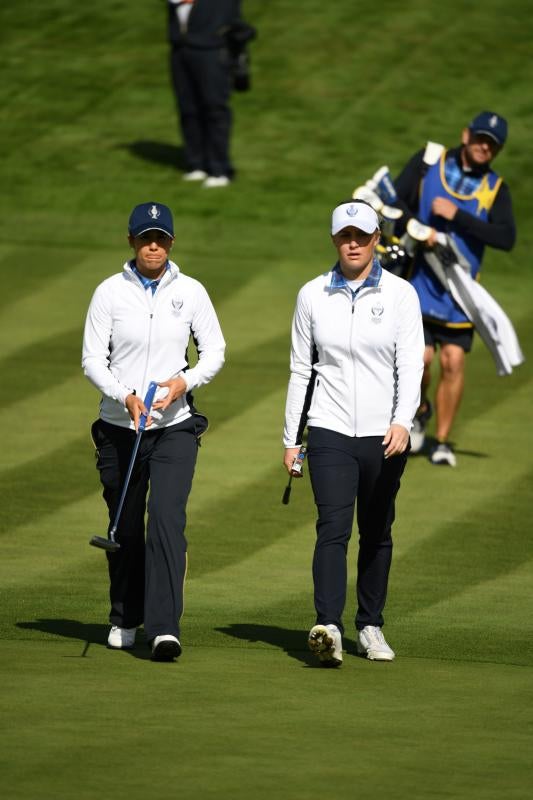 La malagueña y Carlota Ciganda contribuyeron de buena forma al triunfo de Europa