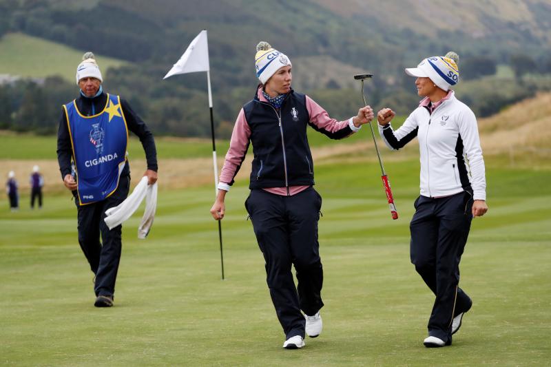 La malagueña y Carlota Ciganda contribuyeron de buena forma al triunfo de Europa