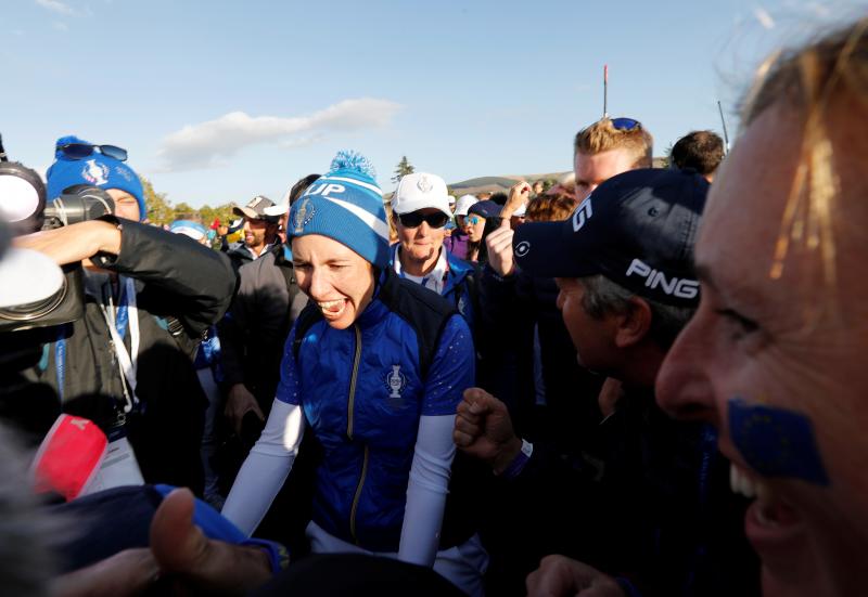 La malagueña y Carlota Ciganda contribuyeron de buena forma al triunfo de Europa