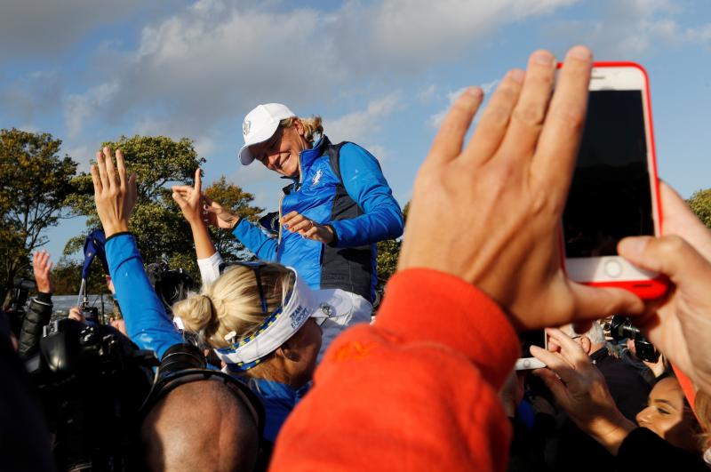 La malagueña y Carlota Ciganda contribuyeron de buena forma al triunfo de Europa