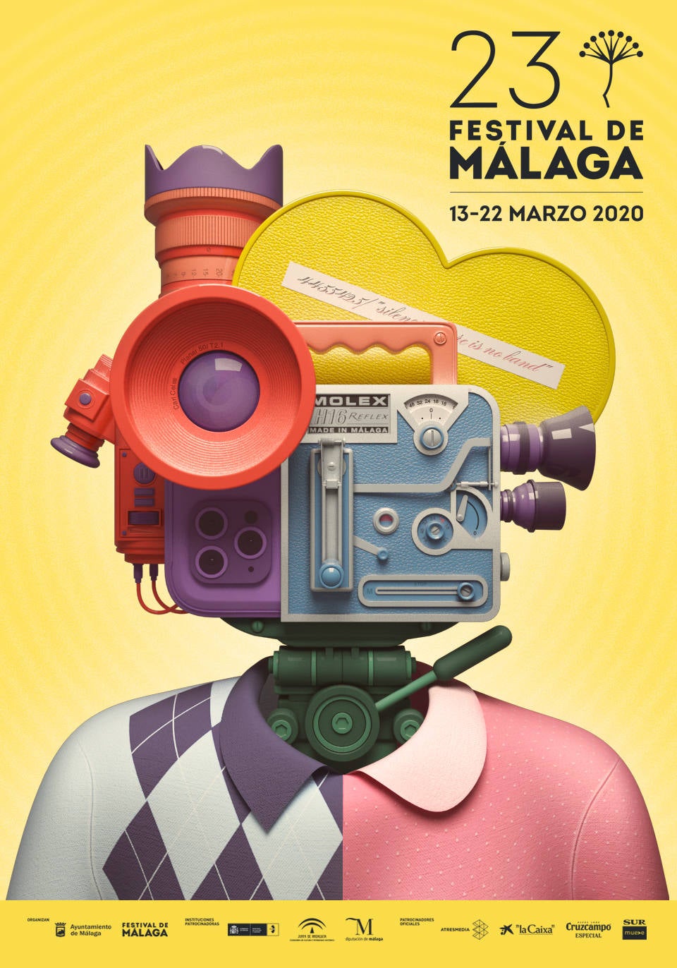 Hasta el 11 de octubre está abierta la votación popular para elegir los carteles finalistas que optarán, junto con las alternativas seleccionadas por el jurado, al cartel oficial del 23 Festival de Cine de Málaga. Las votaciones puede realizarse en la página web del certamen https://festivaldemalaga.com/concurso-carteles-23-edicion/carteles-a-concurso/pagina1