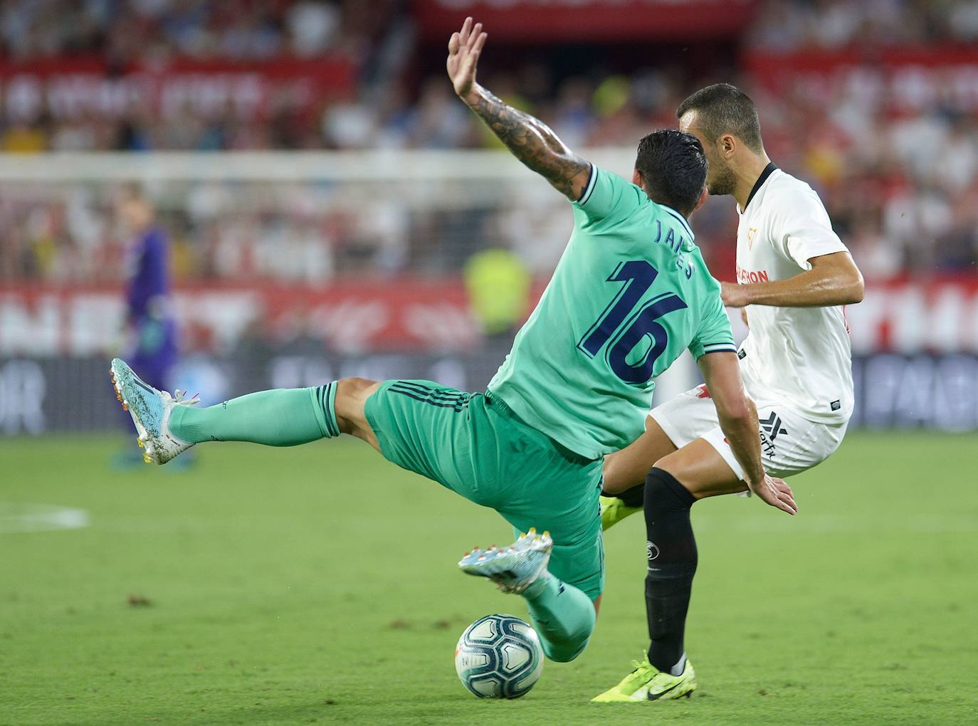 Las mejores imáganes del partido entre el Sevilla y el Real Madrid, disputado en el Sánchez Pizjuán.