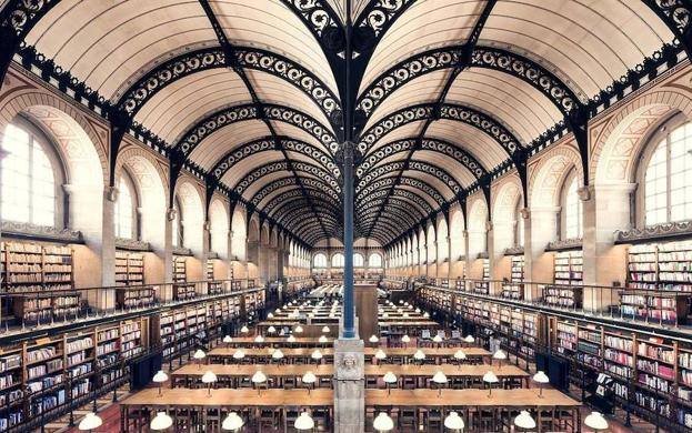 Bibliothèque Sainte-Geneviève, Paris, 1850.