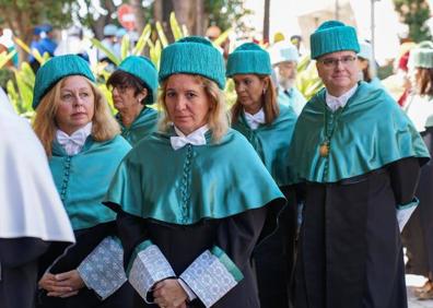 Imagen secundaria 1 - Distintos momentos de la inauguración del curso universitario. 