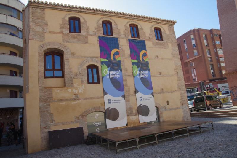 Un edificio perteneciente a la rehabilitación del convento de San Andrés, en El Perchel, abre sus puertas a la fiesta