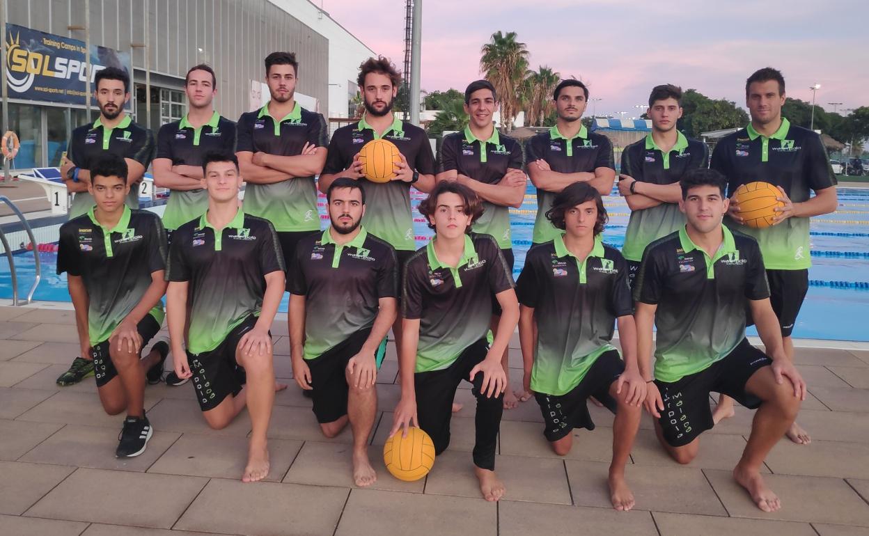 La pantilla del Club Deportivo Waterpolo Málaga para esta temporada 2019-20. 