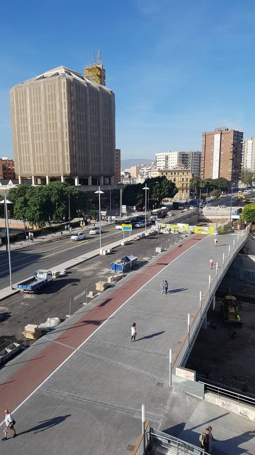 Los coches vuelven a circular en sentido sur por la Alameda de Colón