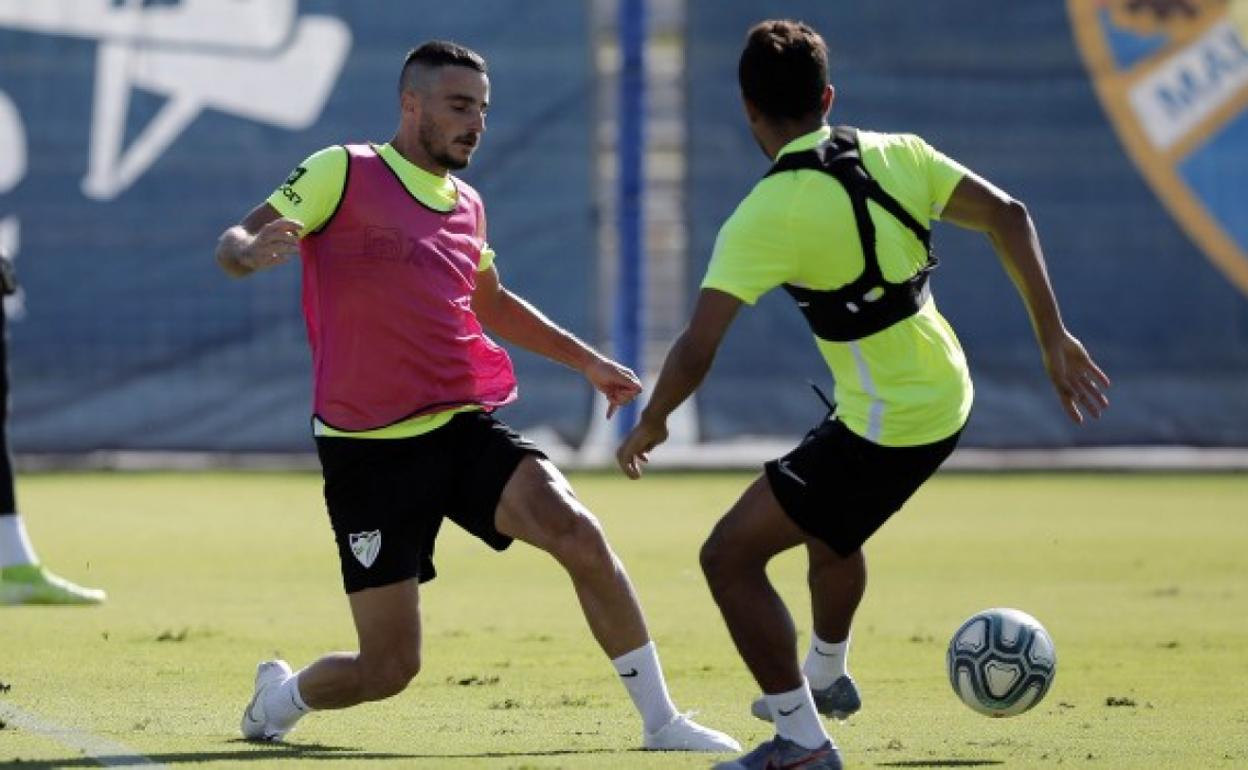 Juankar en uno de los entrenamientos de esta temporada.