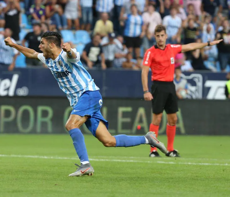 El Málaga volvió a encajar una derrota (1-2). 