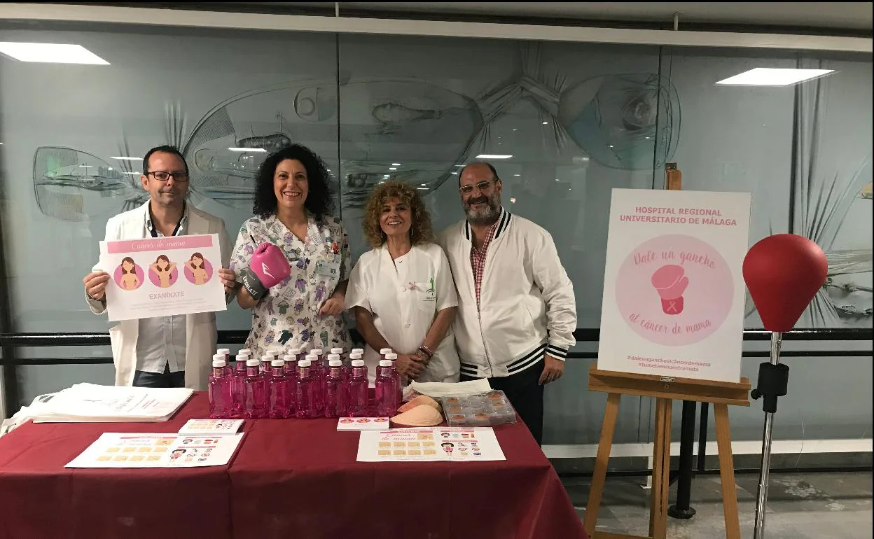 Presentación de la campaña 'Dale un gancho al cáncer de mama'.