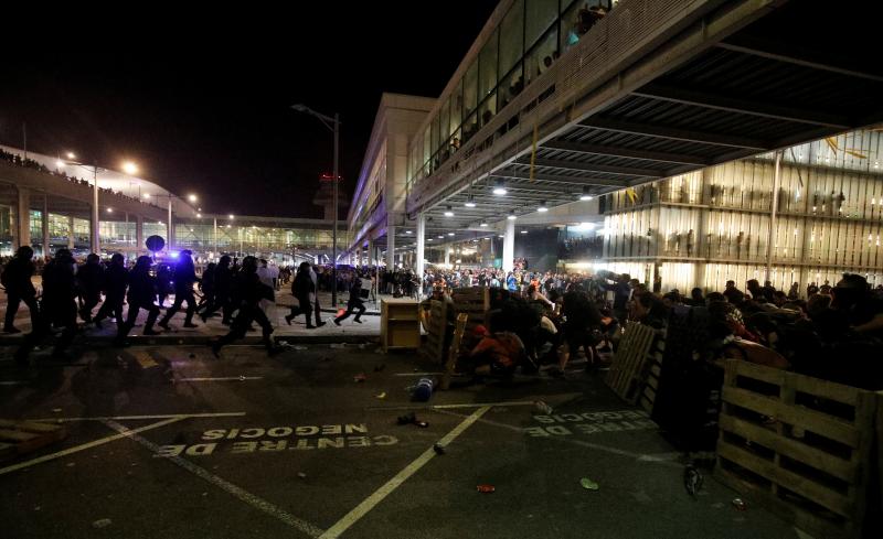 Fotos: Protestas en Cataluña al conocerse la condena de los líderes independentistas