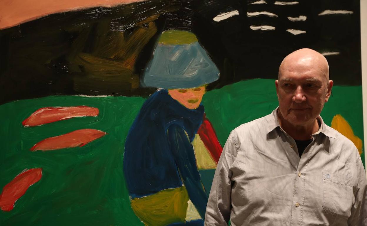 Sean Scully, este martes durante la presentación de su muestra en el CAC Málaga. 