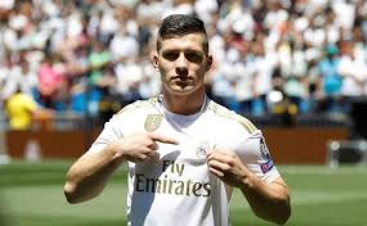 El delantero serbio del Real Madrid Luka Jovic. 