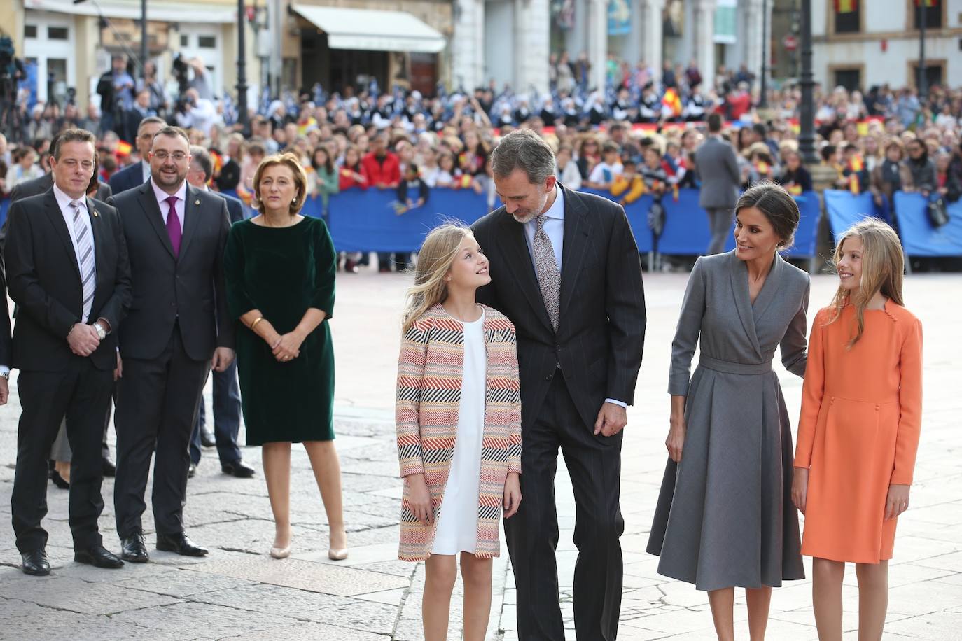 La Familia Real en Oviedo. 