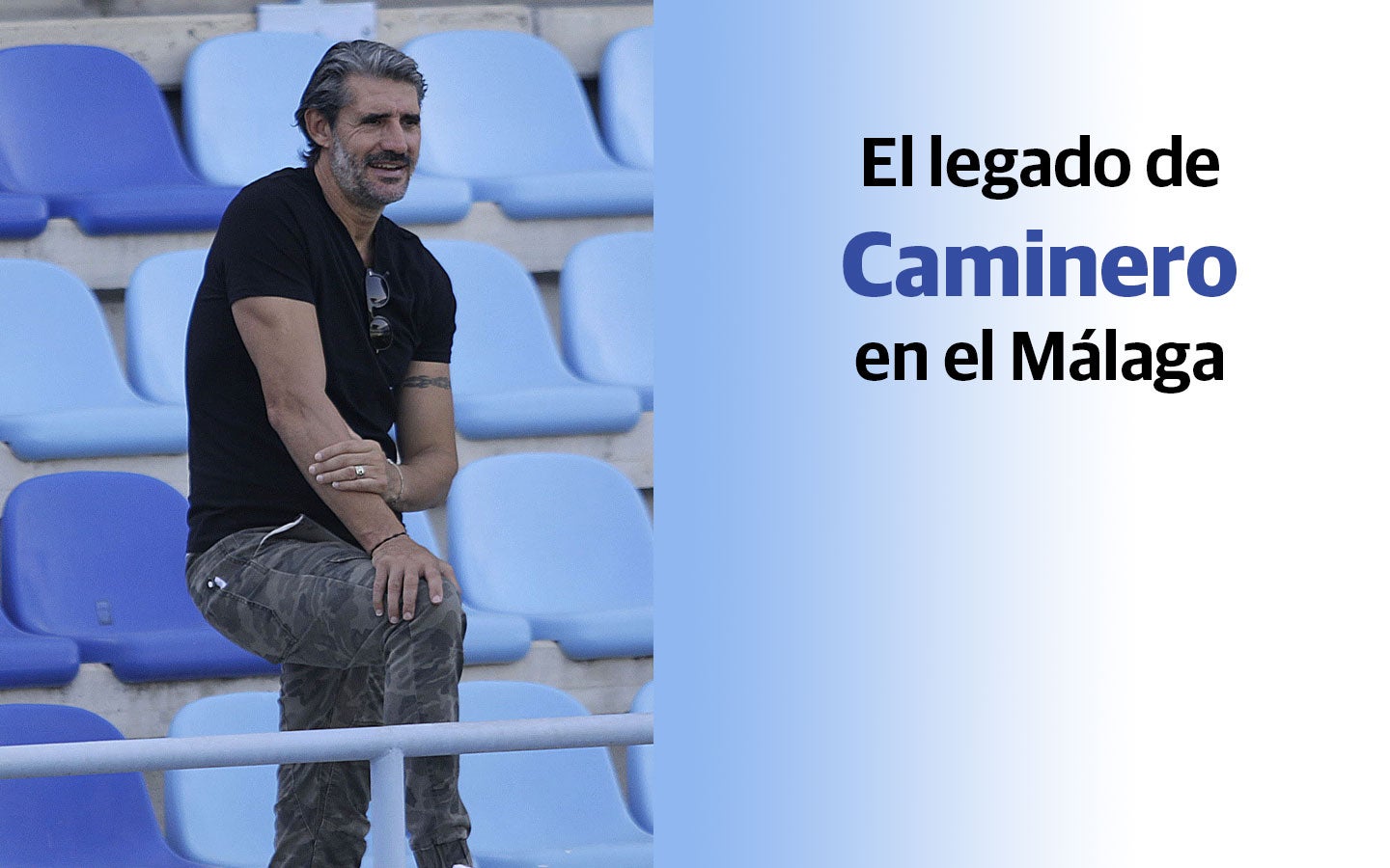 Resumen en imágenes del paso por el club blanquiazul del ya exdirector deportivo, José Luis Pérez Caminero. Fracasó en la misión de devolver al equipo a Primera y sus últimas semanas quedó al margen de las decisiones del club. Sin poder, y sin confianza del jeque, fue despedido tras la victoria del equipo ante el Deportivo.