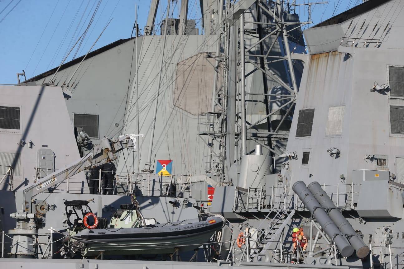 Fotos: Los buques de la Armada española &#039;Álvaro de Bazán&#039;, &#039;Almirante Juan de Borbón&#039; y &#039;Reina Sofía&#039;, al detalle