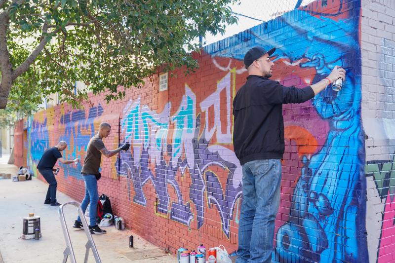 Esta iniciativa comenzó el año pasado durante 'Hiphop Meeting Málaga', impulsado por Rayka y Salvatore Apa