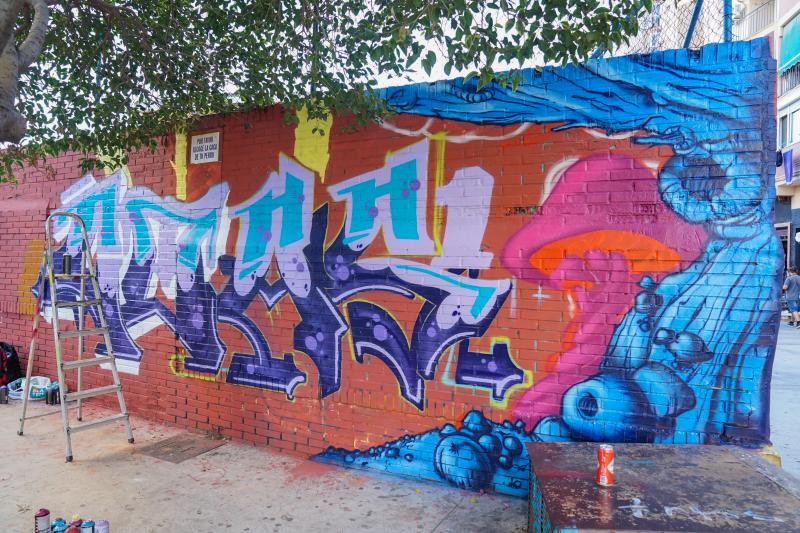 Esta iniciativa comenzó el año pasado durante 'Hiphop Meeting Málaga', impulsado por Rayka y Salvatore Apa