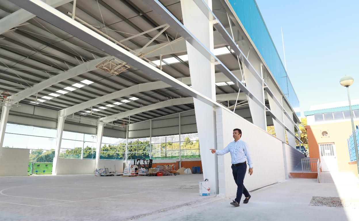 El concejal de Obras, en las instalaciones. 