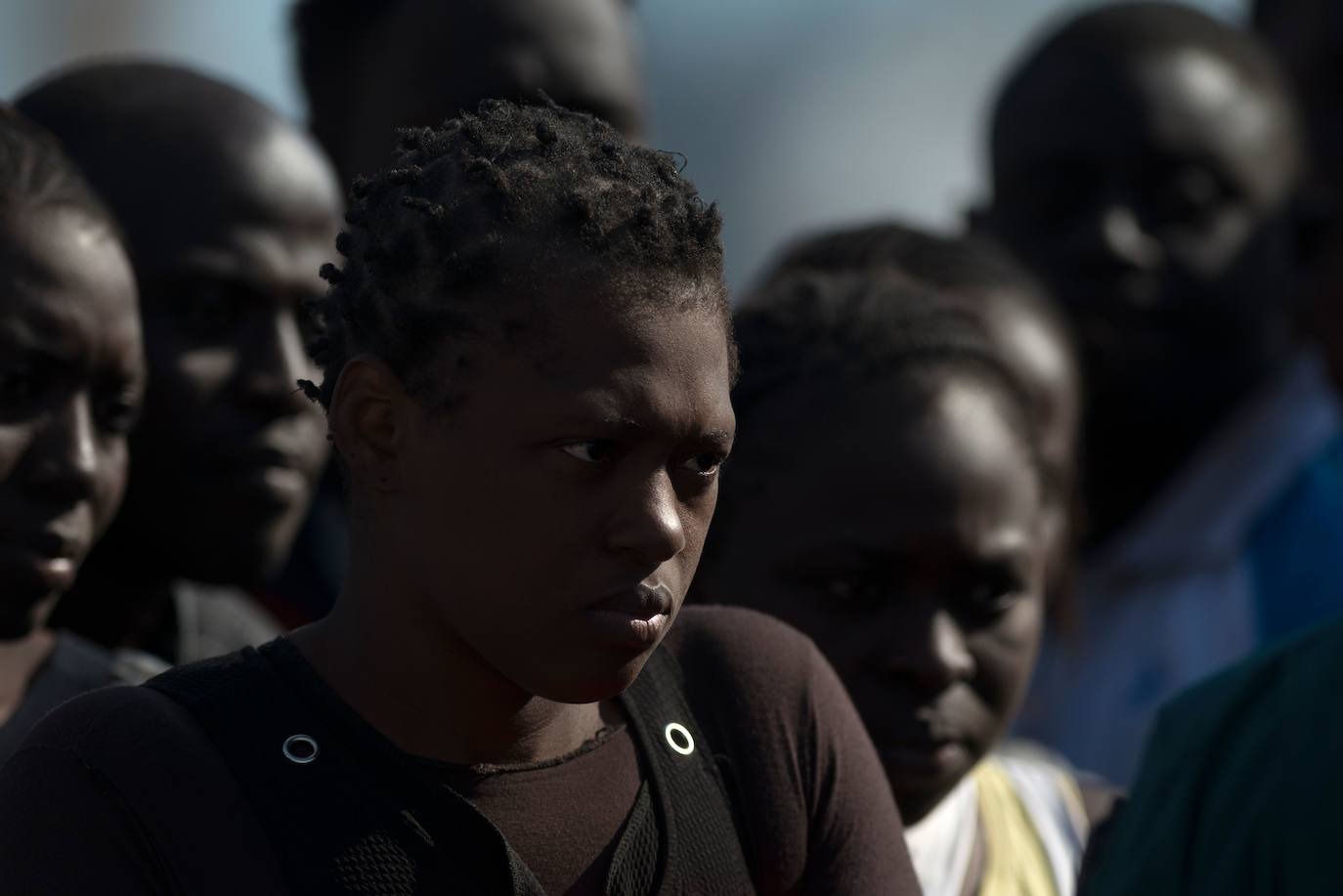 Uno de los migrantes que llegaron al puerto malagueño 