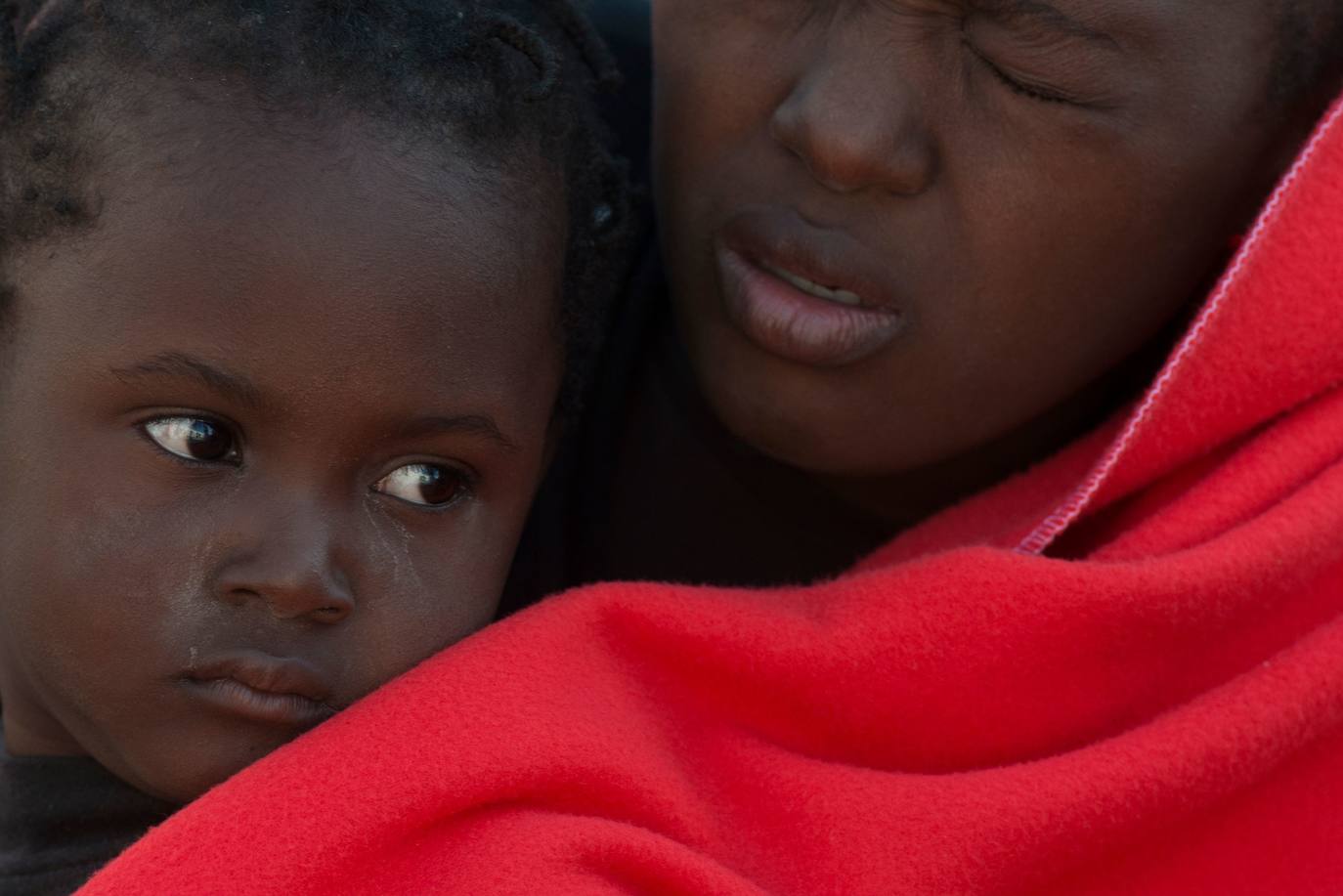 Uno de los migrantes que llegaron al puerto malagueño 