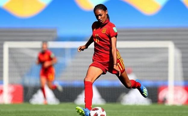 Salma, en el Mundial sub 17 conseguido por España en 2018