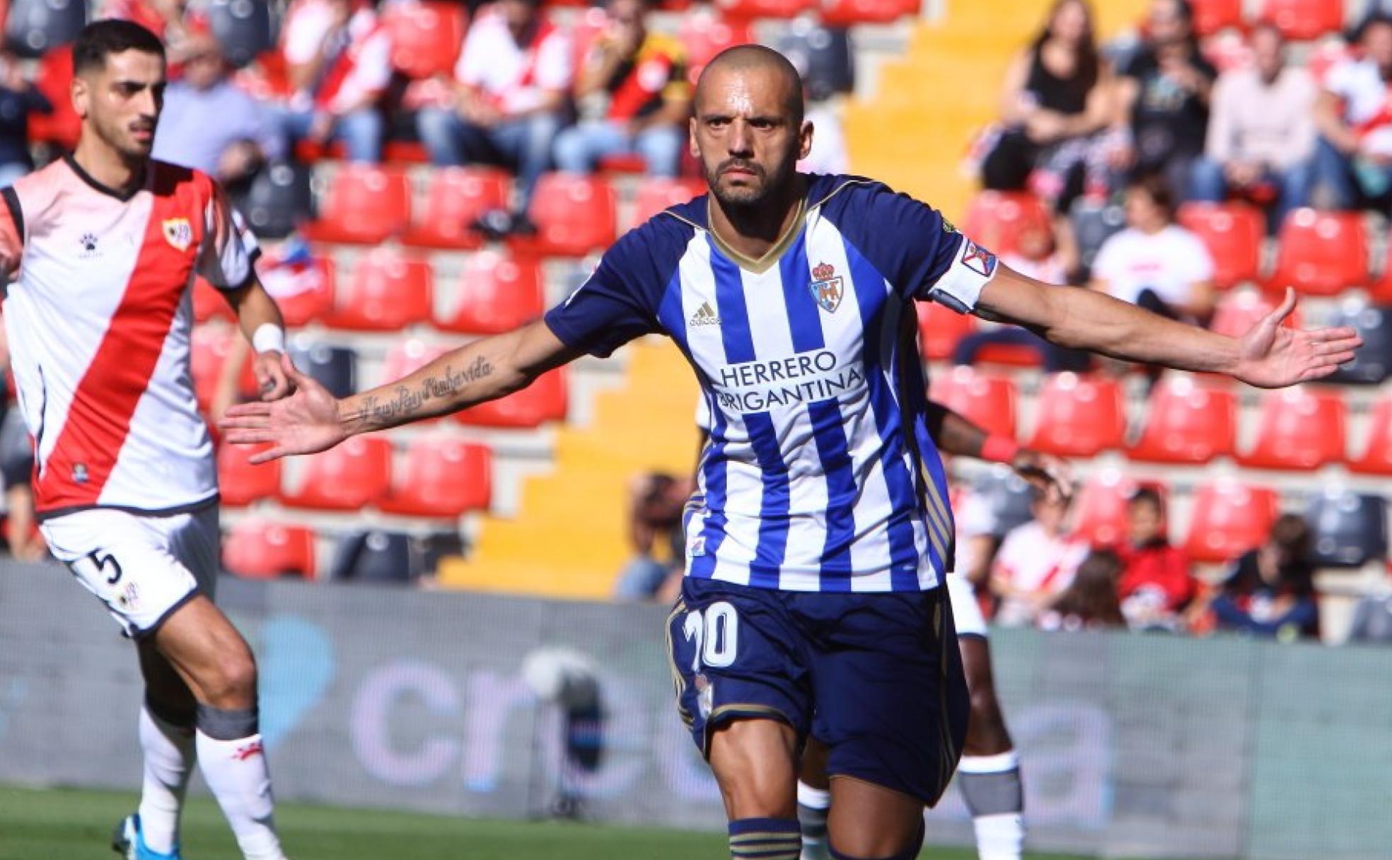 Yuri celebra el pasado sábado su gol en Vallecas ante el Rayo.