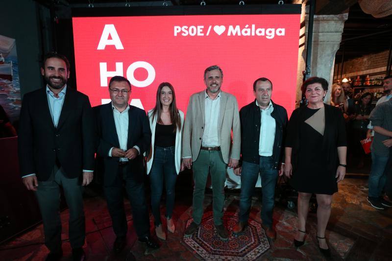 Dirigentes del PSOE en Málaga capital este jueves