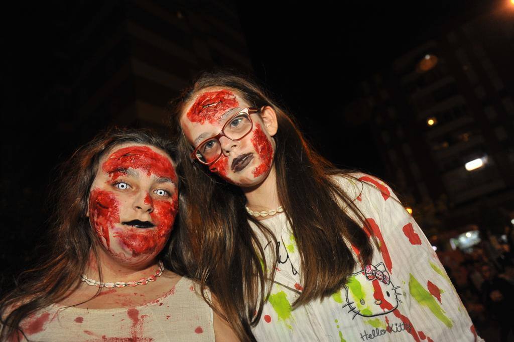 Niños de Cruz de Humilladero, en los actos de la noche de Halloween 