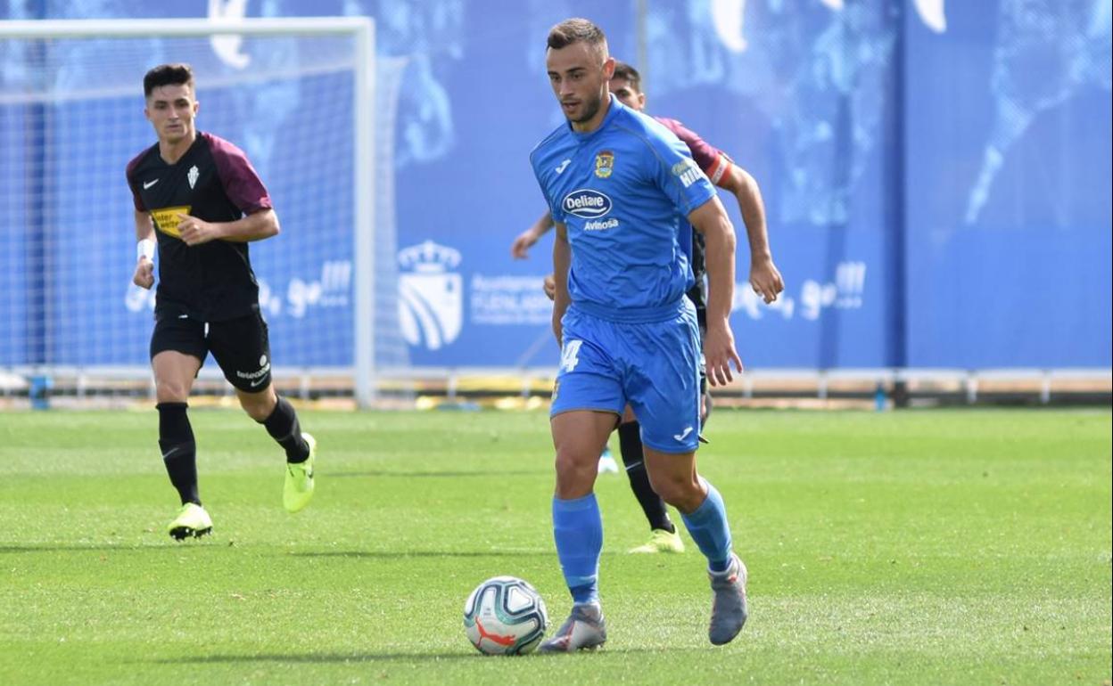 Pablo Clavería, durante un partido de esta temporada.