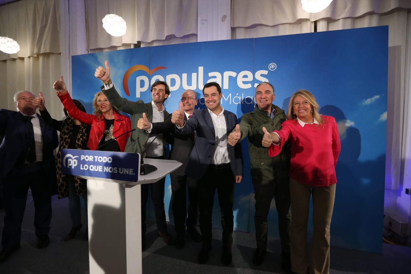 Acto de cierre del PP en los Baños del Carmen.