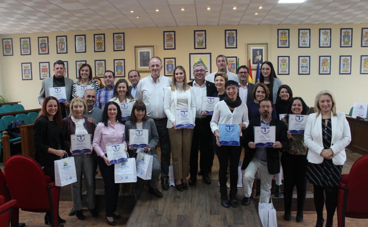 Acto de entrega de los certificados SICTED, este jueves en la Mancomunidad Oriental. 