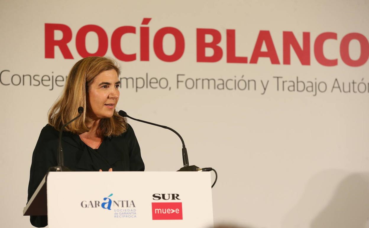 Rocío Blanco, en el foro organizado por SUR y Garantia. 