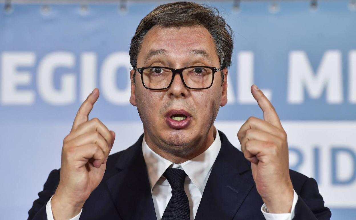 El presidente de Serbia, Aleksandar Vucic. 