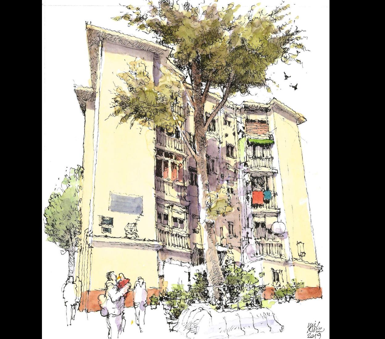 Calle Sillita de la Reina, en la barriada de Dos Hermanas. 