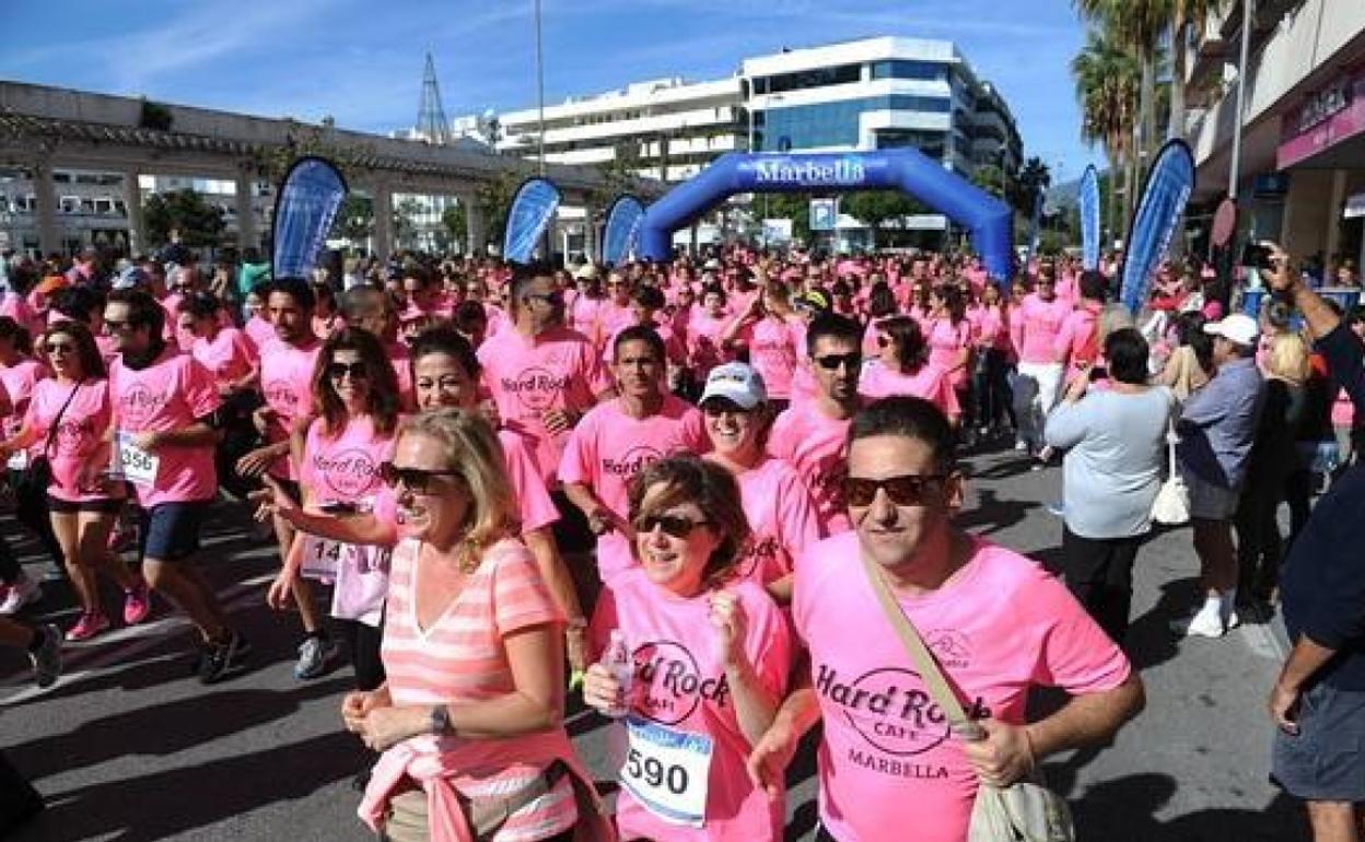 Participantes en la salida, en una edición anterior. 