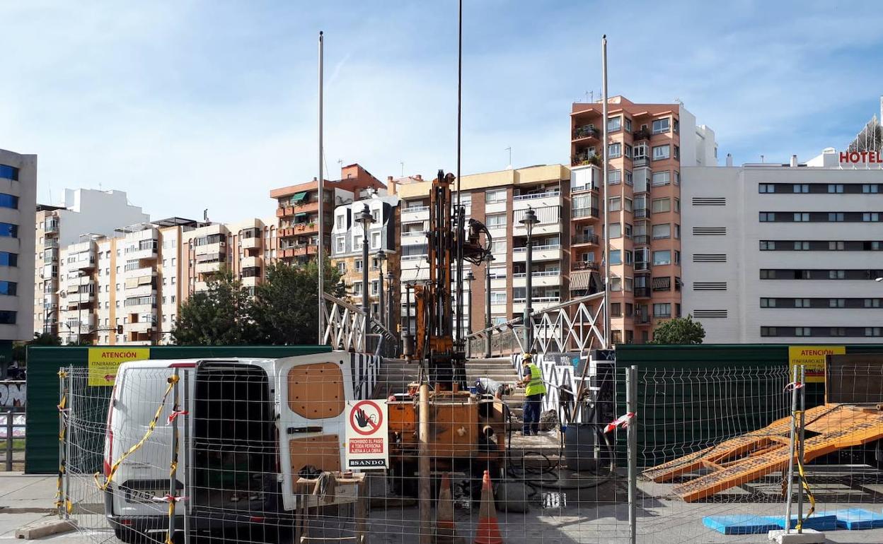 Maquinaria empleada para los análisis del terreno.