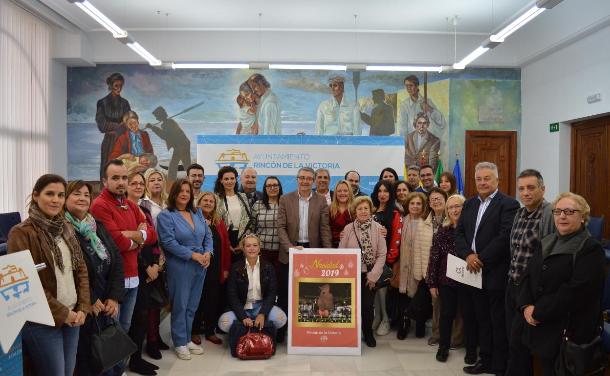 Presentación de la programación navideña en Rincón de la Victoria, este martes en el Ayuntamiento. 