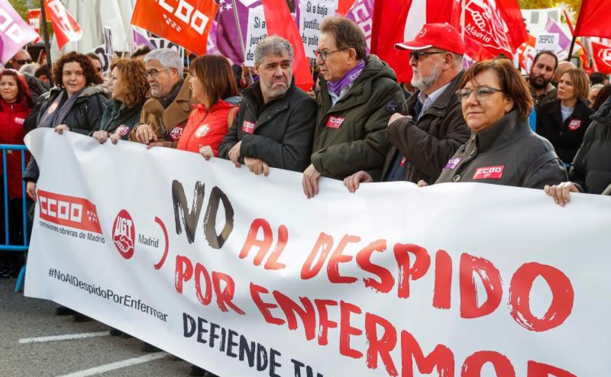 Concentración de este miércoles frente al Congreso. 