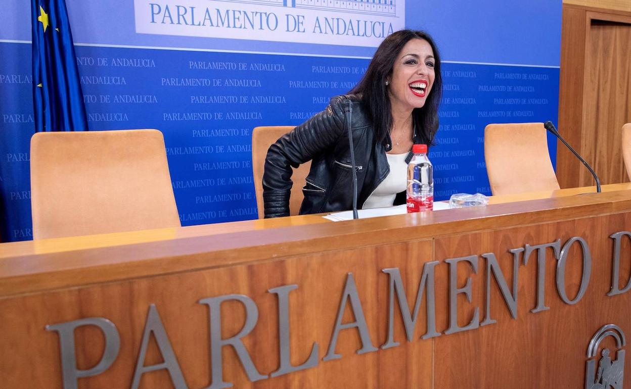 La presidenta del Parlamento, en su comparecencia de hoy 