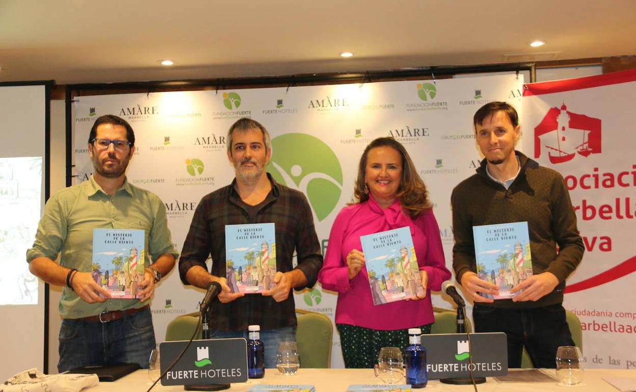 Javier Lima, Rodrigo Vázquez, Isabel Luque y David Bailón. 