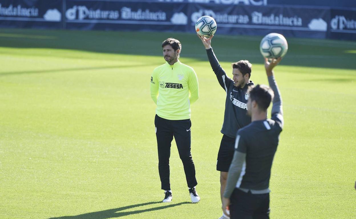 Víctor, esta mañana en el entrenamiento. 