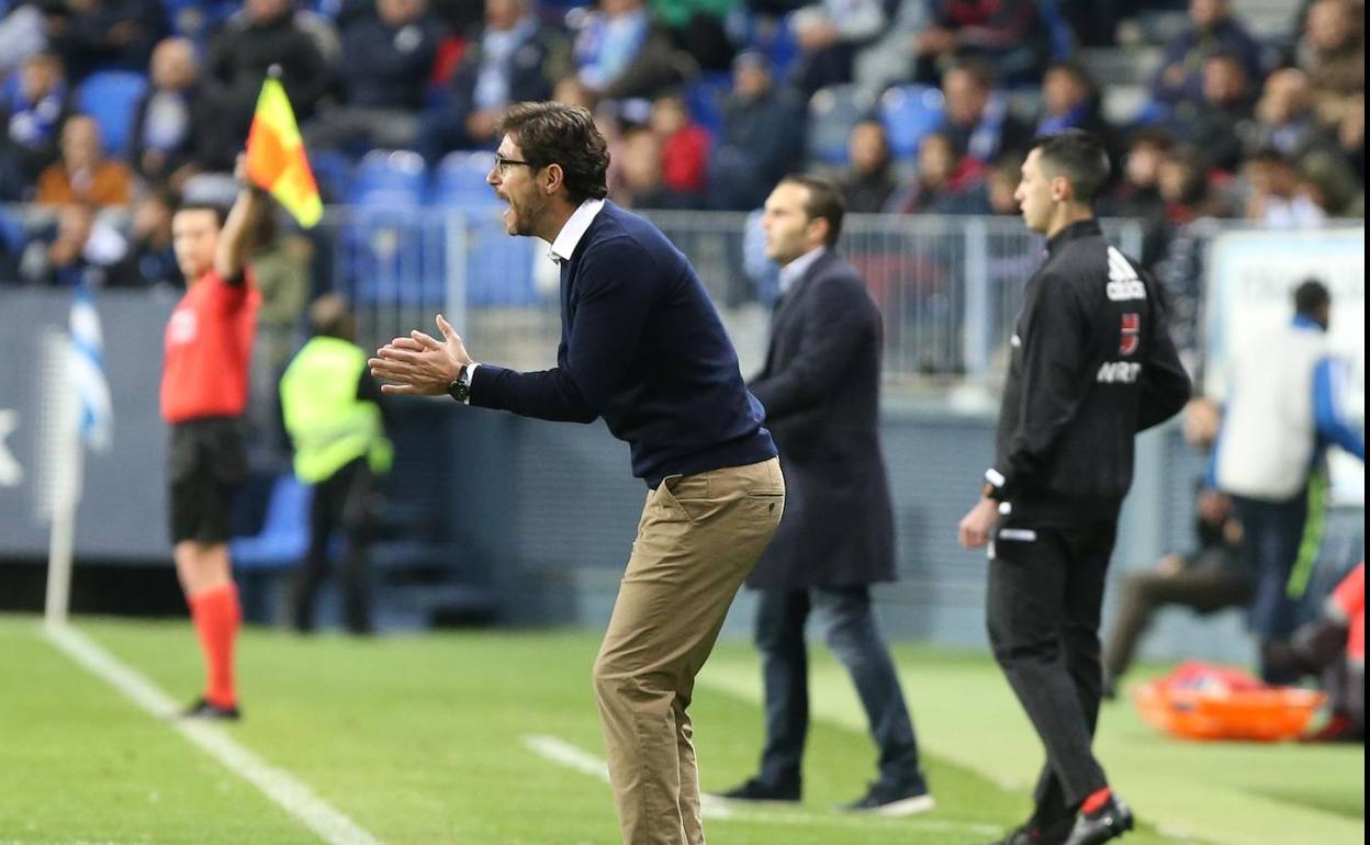 Víctor, durante el partido. 