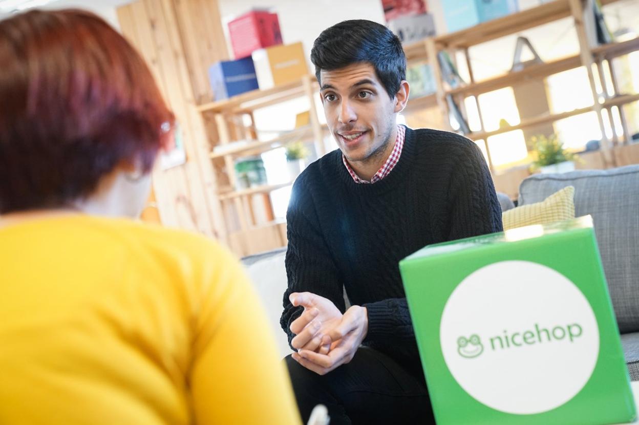 Nacho Martín, director de marketing de Nicehop, durante la entrevista. 