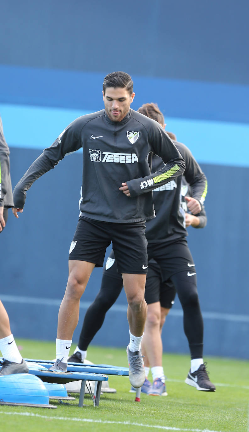 Fotos: El entrenamiento del Málaga este jueves 12 de diciembre, en imágenes