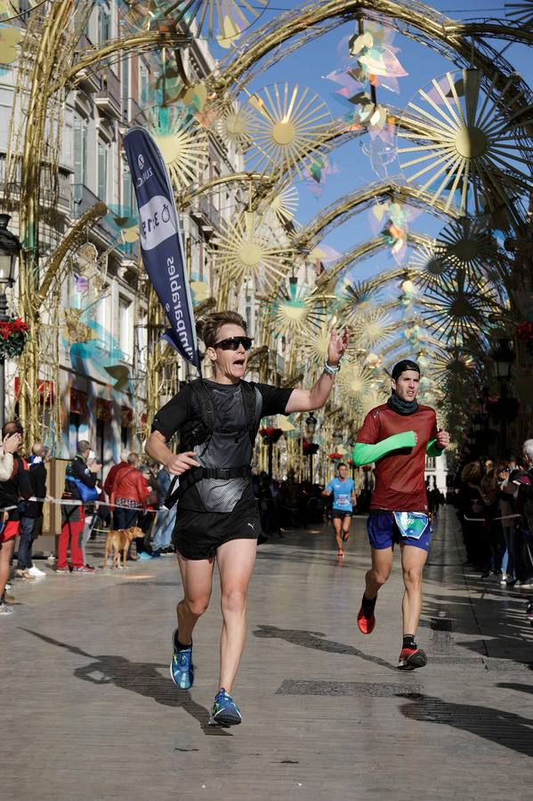 Los corredores, en calle Larios