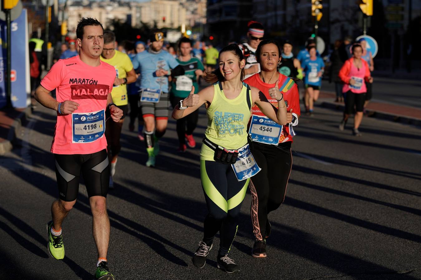 En la imagen, los corredores, encalle Princesa