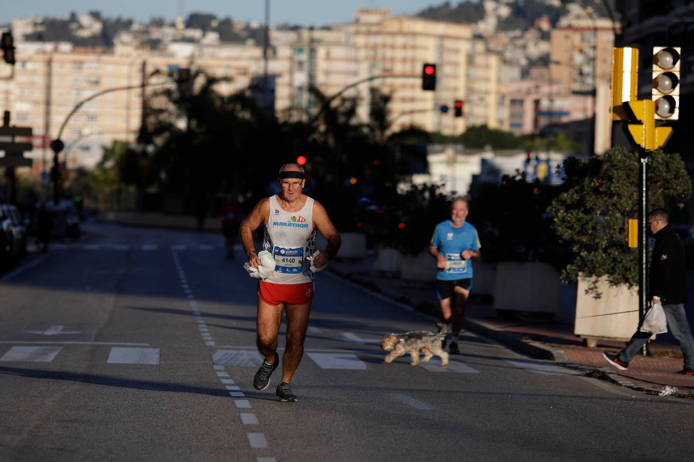 En la imagen, los corredores, encalle Princesa